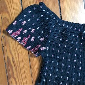 Rouched crop top stretchy